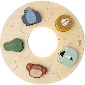 Trixie houten ronde puzzel | Animals | Round Puzzle | Speelgoed