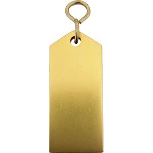 CombiCraft Bercy hotel sleutelhanger goud - 70 x 30 mm - 5 stuks