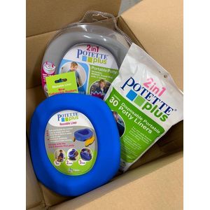 PotettePlus voordeelpak  - Reispotje - grijs-blauw
