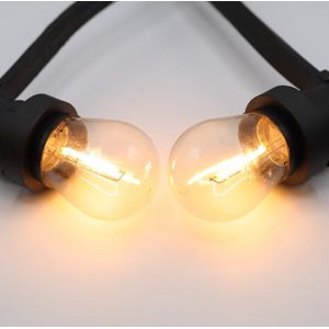 Prikkabel set met dimbare 1 watt LED filament lampen