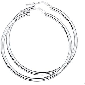 TFT Oorring Ronde Buis Zilver Glanzend 3 mm x 45 mm