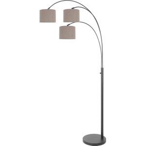 Steinhauer vloerlamp Sparkled light - zwart - metaal - 3826ZW