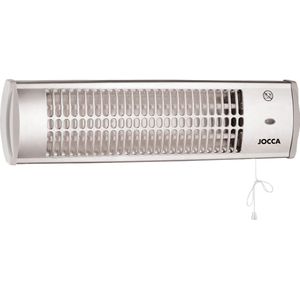 Jeghi® Elektrische Terrasverwarmer - Terraskachel - Heater - incl. Montageset - 1200W - Verstelbaar - Infrarood - In/Outdoor - 54x15,0x11,4 cm - Grijs