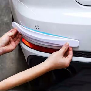 Witte Premium Bumperbeschermer – Duurzaam en Weerbestendig – Ideaal voor Bescherming Tegen Schade - Zelfklevend - Beschadigd lak niet - Sportieve Look - Feestdagencadeau