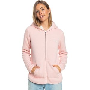 Roxy Icy Times Sherpa Fleece hoodie voor Dames Maat M Roze