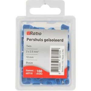 Ader Eindhuls Geïsoleerd Twin 2,5mm Blauw - 100 Stuks