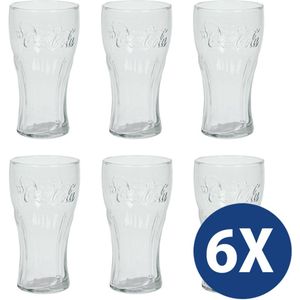 Coca Cola Glazen 370ml - Set van 6 Glazen