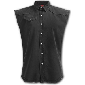 Spiral - METAL STREETWEAR Mouwloos werkshirt - XL - Zwart