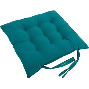 Stoelkussen - Stoelkussens eetkamer - Slipvrij Getuft Binnen Zitkussen - Stoelkussens met lint - Zitkussen - Kussens voor Stoelen 40x40 cm