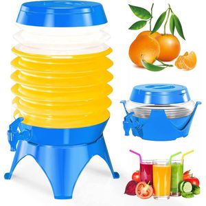 IBBO® - Waterjerrycan - opvouwbare vat - uitloop - standaard - 3,5 liter - waterjerrycan opvouwbaar - Water Tap -Feesje - Blauw