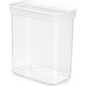 EMSA Optima, Container, Rechthoekig, 1,6 l, Transparant, Wit, Thermoplastische elastomeer (TPE), 160 mm