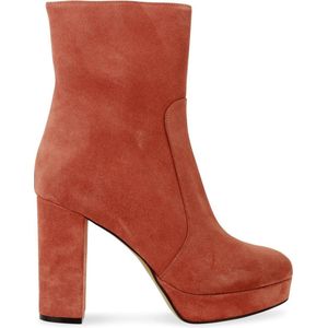 Abbey  suede plateau enkellaars masai