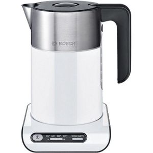 Bosch TWK8611P waterkoker 1,5 l 2400 W Antraciet, Roestvrijstaal, Wit