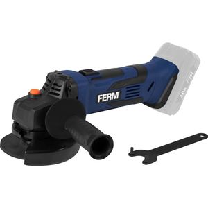 FERM - AGM1125 - 20V - Li-Ion - Accu - Haakse slijper - body - 115mm - zonder accu en zonder lader - Type: - F-Power - > Bestel tegelijk Accu CDA1138 en lader CDA1137