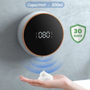 Luxe Zeepdispenser Met Wandmontage - Met Sensor - Automatische Zeepdispenser - Automatisch - Zonder Boren - Hangend - Soap Dispenser Automatic - 300ML