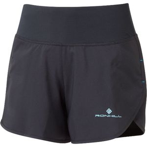 Ronhill - Dames Hardloopshort - Tech 4.5"" Short - Black/Aquamint - XS