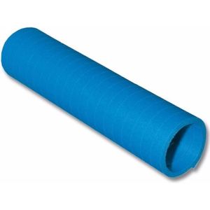 10x stuks rollen Serpentines kobalt blauw 4 meter - Formaat: 14 x 4 cm - Feestartikelen/versieringen