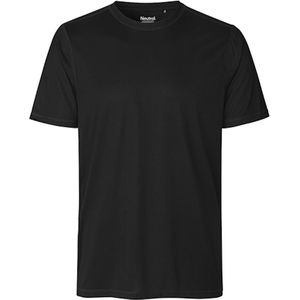Herensportshirt 'Performance' met korte mouwen Black - XXL