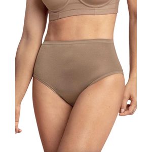 Hoogwaardige Dames Onderbroek / Ondergoed / Slip | Tailleslip | Hoge Taille / Stretch | Bruin - L/XL