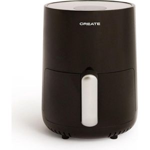 CREATE - Heteluchtfriteuse 1,5L 2 porties met extra knapperig resultaat - 80ºC tot 200ºC - Zwart- AIR FRYER