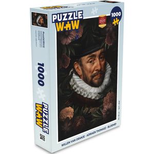 Puzzel Willem van Oranje - Adriaen Thomasz - Bloemen - Legpuzzel - Puzzel 1000 stukjes volwassenen