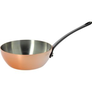 De Buyer Inocuivre Sauteuse, Gietijzeren Handvat - Ø 24cm - 90% Koper - 10% Rvs.