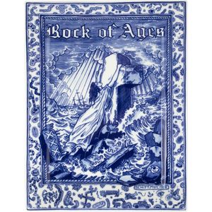 ROYAL DELFT Schiffmacher Rock of Ages sierbord - 17x23 cm