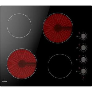 Amica AVM3540 Vitrokeramische inbouwkookplaat - 1 of 2 fase - draaiknoppen