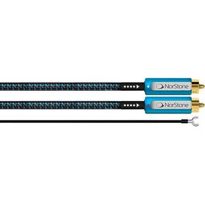 NorStone | Skye Phono-kabel | RCA Interlink | OFC met 1% zilver + vergulde connectoren | stereoset 0,6 meter