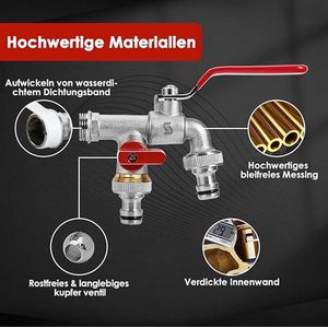 kogelkraan, vorstbestendig, voor huishouden, tuin, industriebereik, tuinkraan
