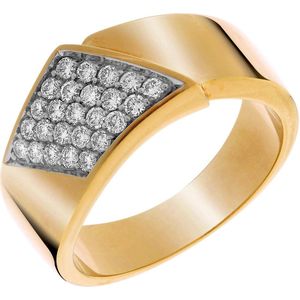 Orphelia RD-33073/52 - Ring - geelgoudkleurige 18 Karaat - Diamant 0.38 ct
