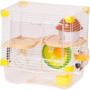 Hamsterkooi met Hamsterspeelgoed - Hamster Kooi - Hamster Huisje - Knaagdierhok - Knaagdierenkooi