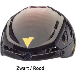 Viking Schaatshelm - Sparrow (incl. Vizier) Rood/Zwart M