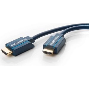 Clicktronic HDMI 2.1 Kabel - 8K 60Hz - Verguld - 1,5 meter - Zwart