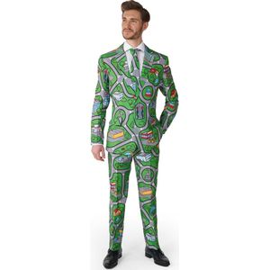 Suitmeister Carpet City Green - Heren Pak - Carnaval En Halloween Speelkleed Kostuum - Meerkleurig - Maat L