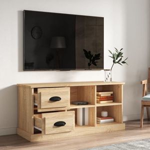The Living Store TV-meubel - TV-kast - 102 x 35.5 x 47.5 cm - Sonoma eiken