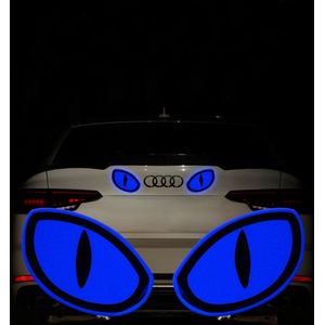 Auto Reflecterende Sticker - reflecterende sticker - reflectie sticker - Ogen - 2 stuks - Blauw