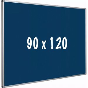 Prikbord kurk PRO - Aluminium frame - Eenvoudige montage - Punaises - Blauw - Prikborden - 90x120cm