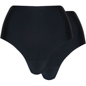 MAGIC Bodyfashion Dream Invisibles Hi-Thong (2-Pack) Black Dames - Maat L
