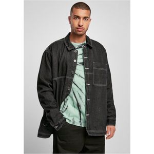 Urban Classics - Oversized Trucker jacket Overhemd - XL - Zwart