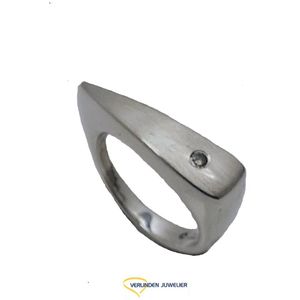 Ring - zilver 925/000 - briljant - Verlinden juwelier