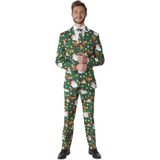 Suitmeister Santa Elves Green - Heren Pak - Elf Kostuum - Groen - Maat L