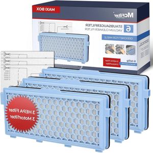 3 HEPA-filters + 3 motorfilters - geschikt voor Miele GN-serie stofzuigers - op maat te knippen - S4 S5 S6 S8 Complete C2 Compact C1/C2 S8340