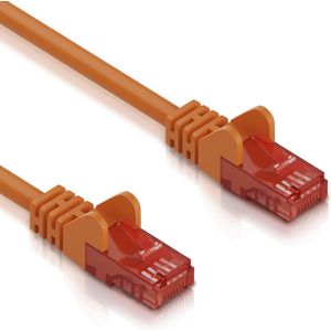 Cat 6 - U/UTP - Netwerkkabel - Patchkabel - Internetkabel - 10 Gbps - 20 meter - Oranje - Allteq