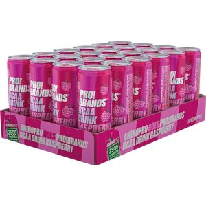 Pro!Brands | BCAA Drink | Raspberry 330ml | 24 Stuks | 24 x 330 ml