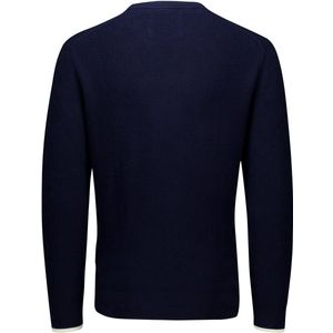 katoenen Gant trui donkerblauw gebreid normale fit