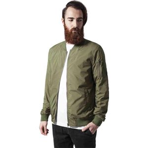 Urban Classics Bomber Jacke Light Bomber Jacket Olive-S