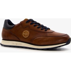 Bugatti leren heren sneakers cognac - Maat 40 - Extra comfort - Memory Foam