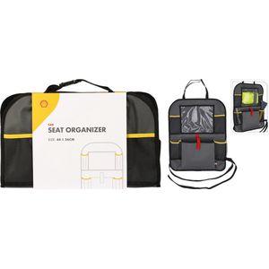 Shell Auto Organizer met Tablet Houder - Extra Opbergruimte - Beschermer - Autostoel Organizer - Accessoires - Zwart