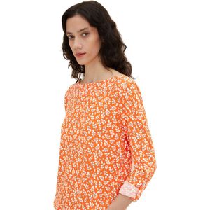 Tom Tailor - T-shirt - Maat S - - 31119 red flora -